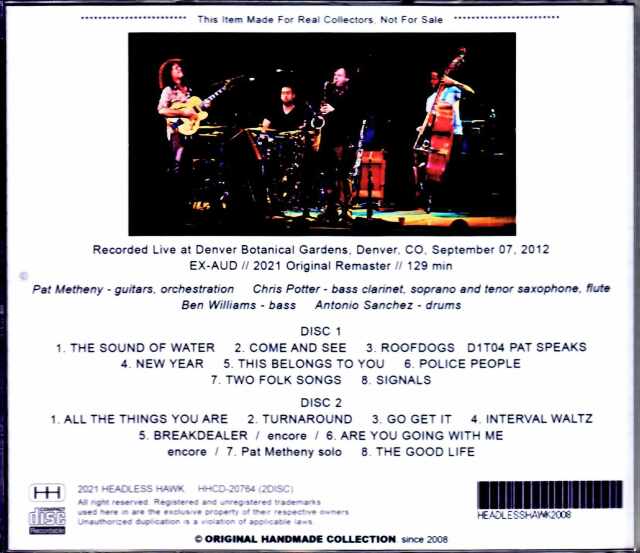 Pat Metheny Unity Band,Chris Potter パット・メセニー クリス