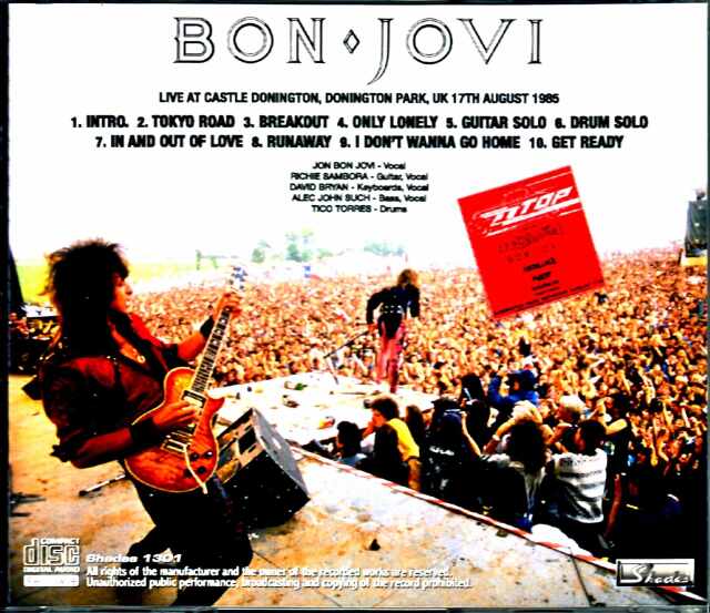 Bon Jovi ボン・ジョヴィ/England,UK 1985