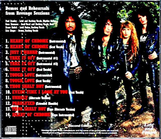 Kiss キッス/リヴェンジ Demos and Rehearsals from Revenge