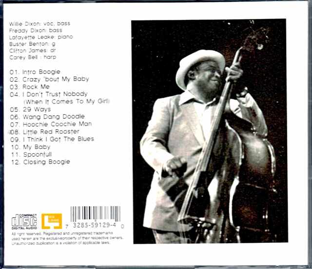 ウィリーディクソンCD2枚組 Willie Dixon ウィリー・ディクソン/IL,USA 1974