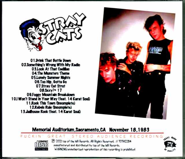 Stray Cats ストレイ・キャッツ/CA,USA 11.18.1983