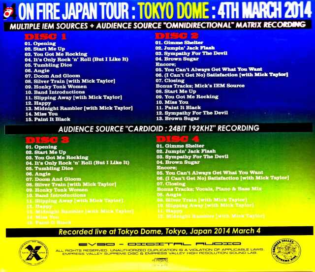 Rolling Stones ローリング・ストーンズ/東京ドーム公演二日目