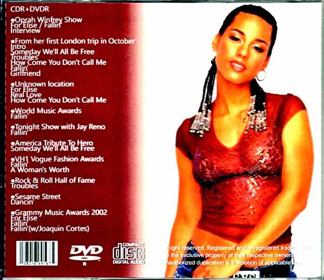 Alicia Keys アリシア・キース/Early Years Compilation 2001