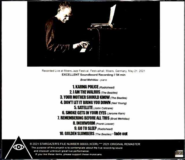 Brad Mehldau ブラッド・メルドー/ビートルズを演奏 Germany 2021