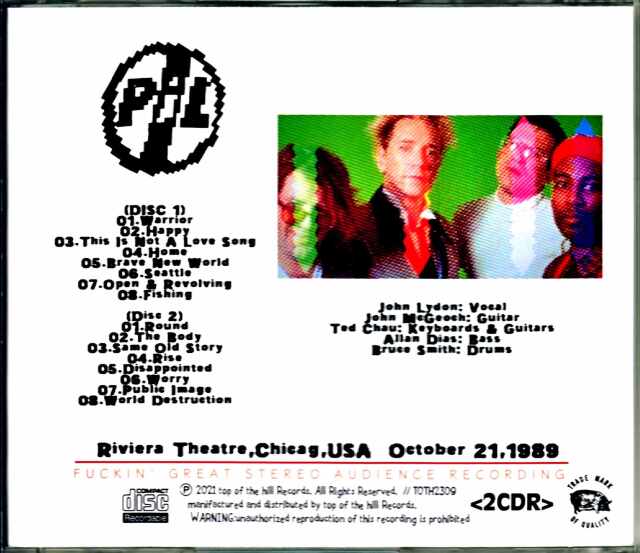 P.I.L Public Image Limited パブリック・イメージ・リミテッド/IL,USA