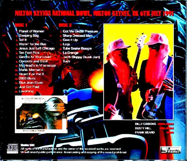 ZZ Top ZZ・トップ/UK 1991