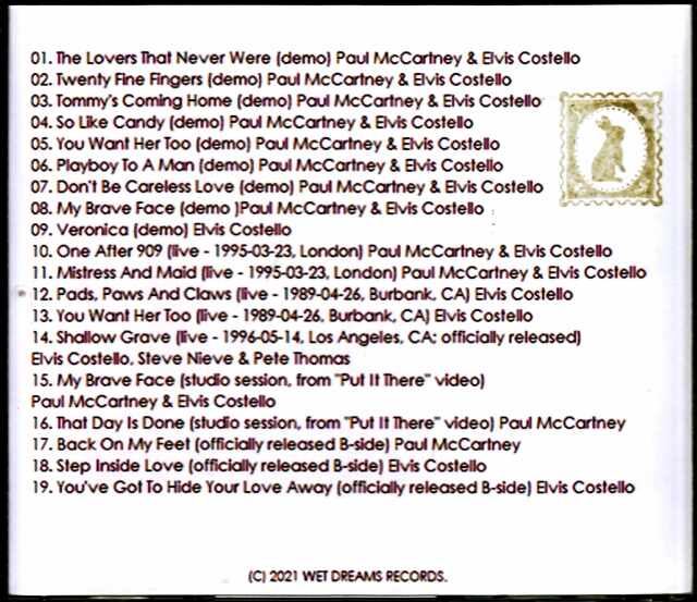 Paul McCartney,Elvis Costello ポール・マッカートニー エルヴィス