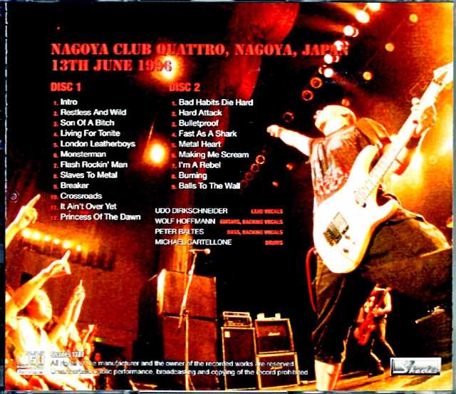 Accept アクセプト/Aichi,Japan 1996 DAT Master