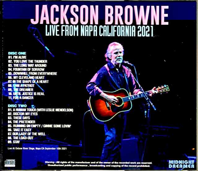 Jackson Browne 直筆サイン CD ジャクソンブラウン Jackson Browne 直筆サイン CD ジャクソンブラウン