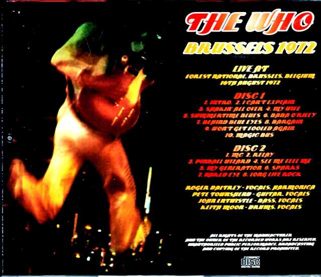 Who,The ザ・フー/Germany 8.16.1972 Complete