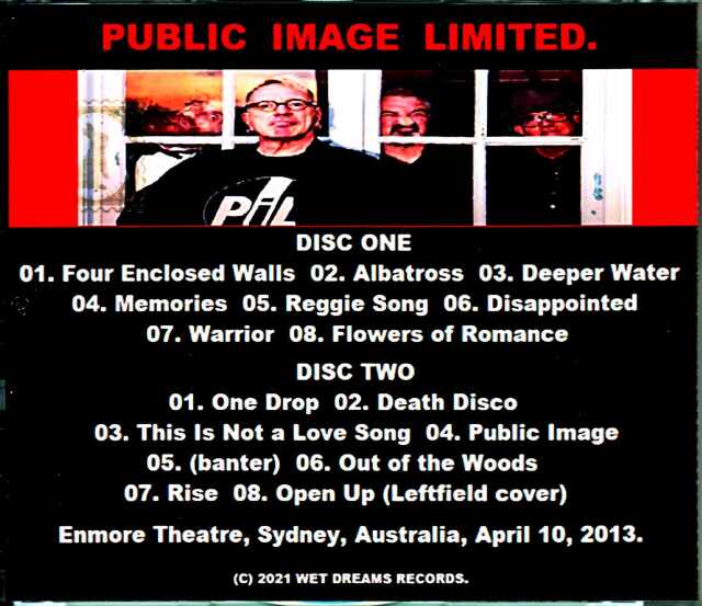 P.I.L. Public Image Limited. パブリック・イメージ・リミテッド