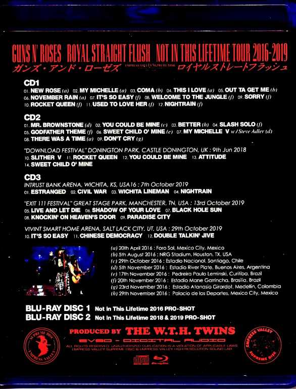 Guns N' Roses ガンズ・アンド・ローゼス/Not in This Lifetime Tour