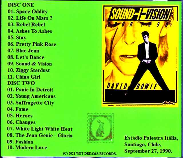 David Bowie デビッド・ボウイ/Chile 1990 Complete