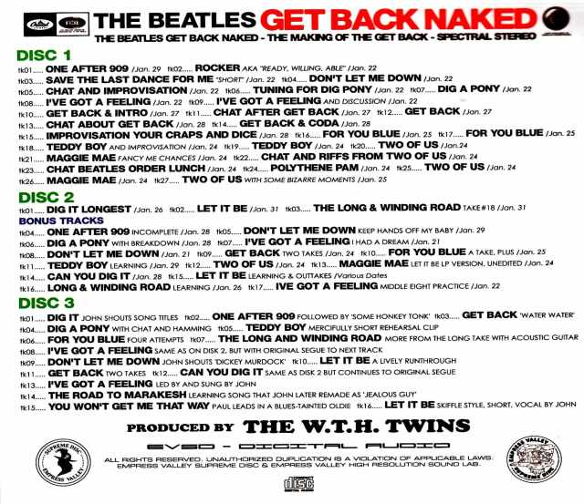 Beatles ビートルズ/ゲット・バック 最終章 Making of the Get Back