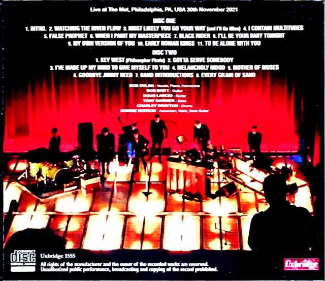 Bob Dylan ボブ・ディラン/PA,USA 2021