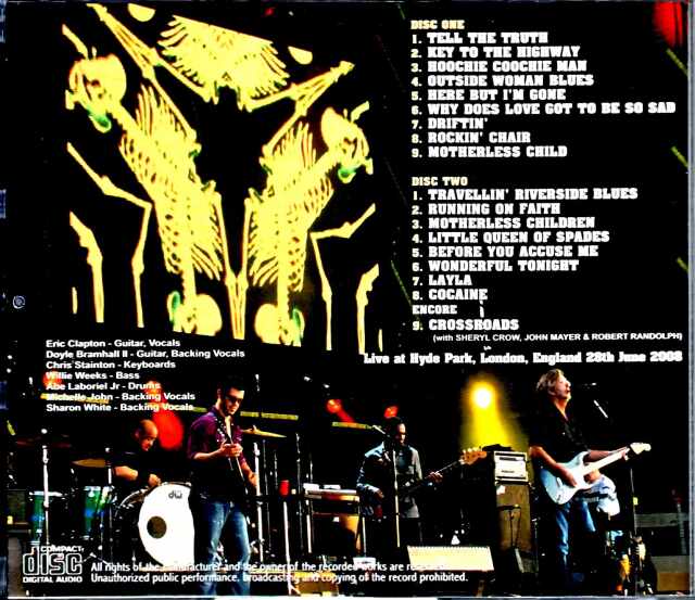 Eric Clapton エリック・クラプトン/London,UK 2008 Complete