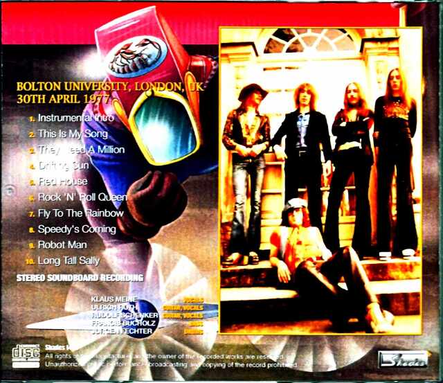 Scorpions サイン入りCD スコーピオンズ Scorpions スコーピオンズ/West Germany 1975 Upgrade