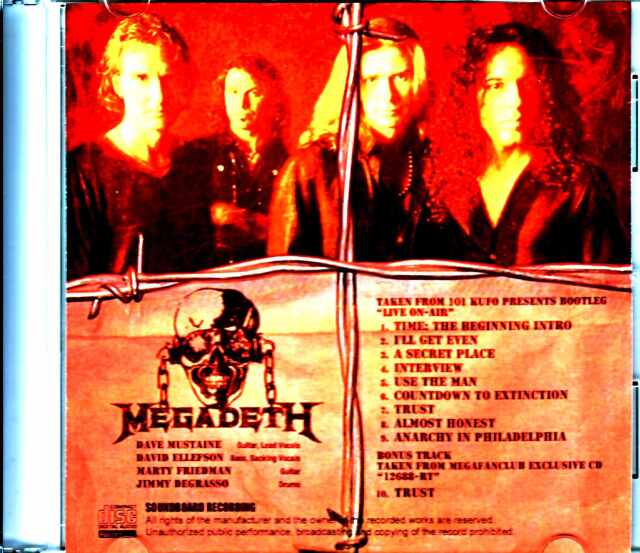 MEGADETH / メガデス　5種類DVD MEGADETH / メガデス 5種類DVD