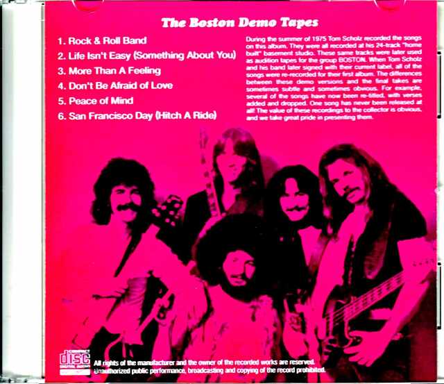 Boston ボストン/We Found it in the Traschan,Honest ! Demos Tapes