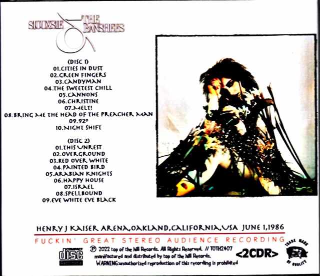 Siouxsie and the Banshees スージー・アンド・ザ・バンシーズ/CA,USA