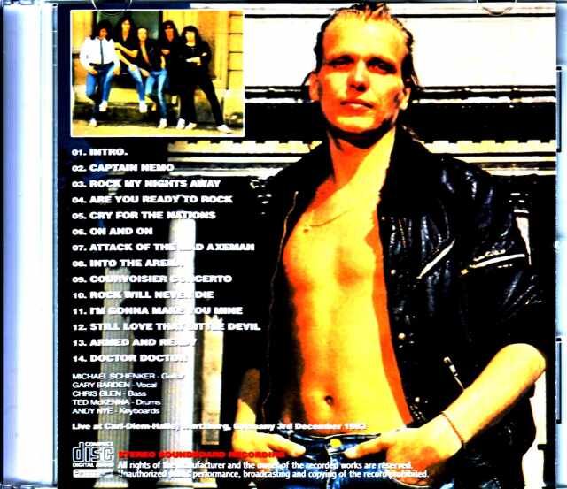 Michael Schenker Group マイケル・シェンカー/Germany 1983