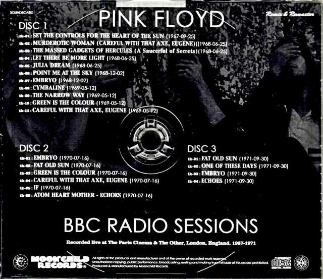 Pink Floyd ピンク・フロイド/London,UK BBC Archives 1970-1971