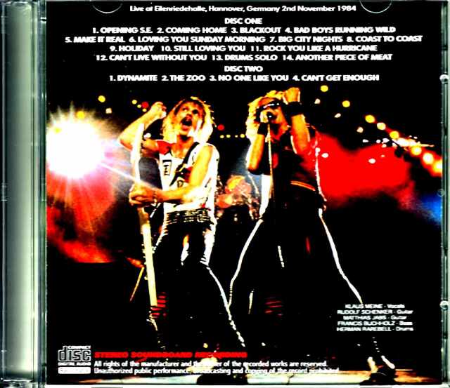 Scorpions スコーピオンズ/Germany 1984 Remastered