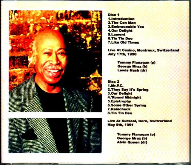 Tommy Flanagan Trio トミー・フラナガン/Switzerland 1990 & more