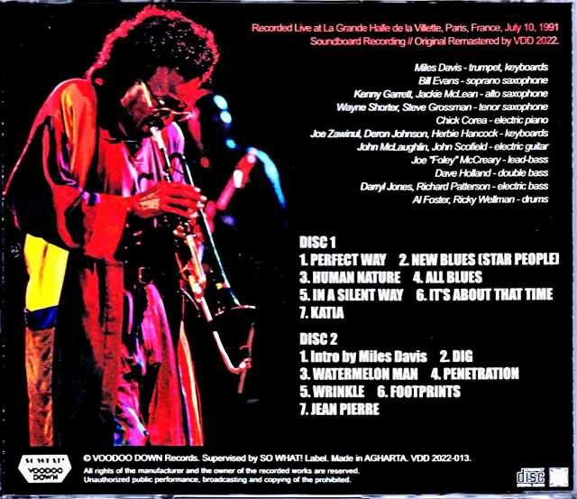 マイルス・デイヴィス/「Live at Montreal 1991」 Miles Davis – Live In Montreal – DVD (NTSC, Unofficial