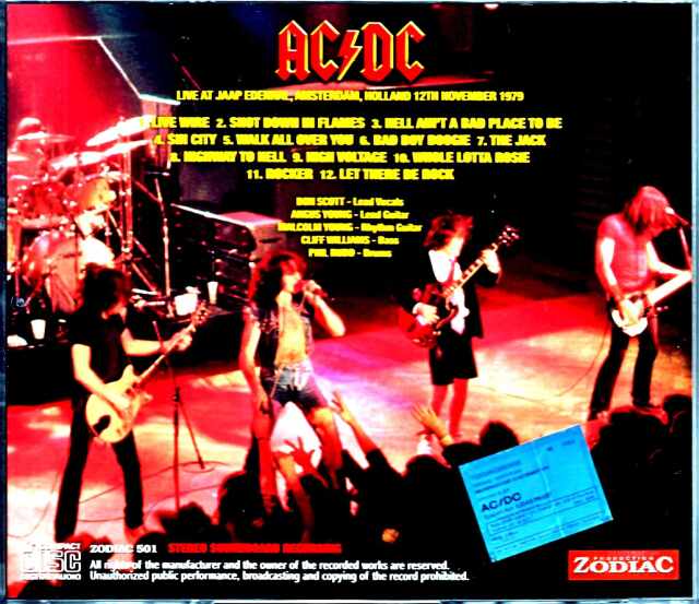 AC/DC エイシー・ディーシー/Holland 1979 Pre-FM Reel