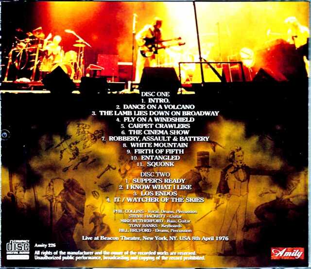 【訳有り含】Genesis ジェネシス CD 16タイトルセット Genesis ジェネシス/NY,USA 4.8.1976