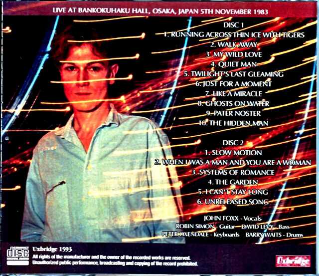 ◎John Foxx/Click-Click Drone... 輸入盤 John Foxx ジョン・フォックス/Osaka,Japan 1983