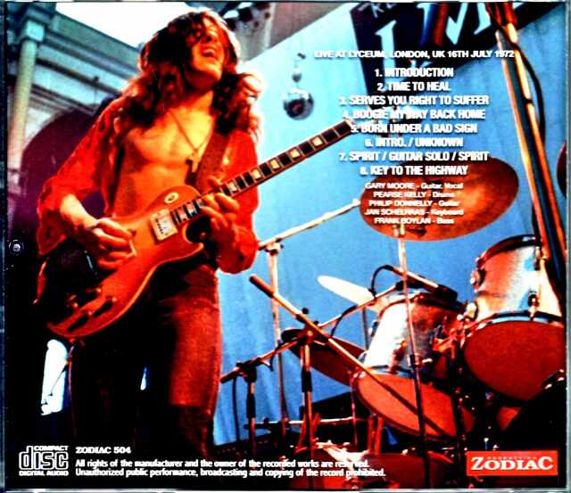 Gary Moore Band ゲイリー・ムーア/London,UK 1972 Remastered