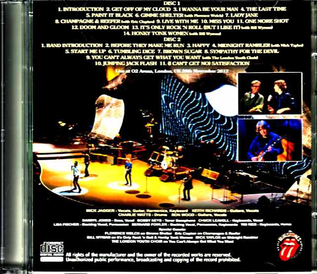 Rolling Stones ローリング・ストーンズ/London,UK 11.29.2012