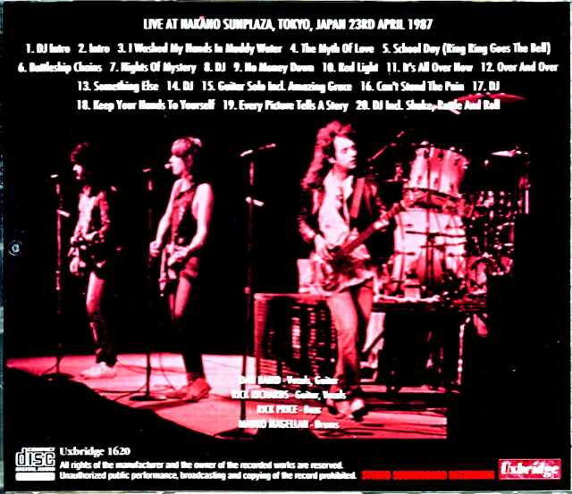 Georgia Satellites ジョージア・サテライト/Tokyo,Japan 1987