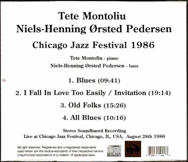 Tete Montoliu Niels-Henning Orsted Pedersen テテ・モント