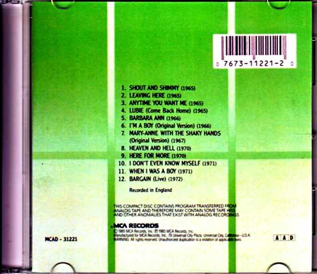 Who,The ザ・フー/Who's Missing Original US CD
