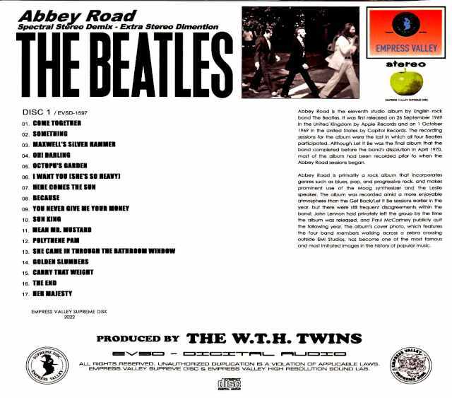 Beatles ビートルズ/アビー・ロード 最終技術仕様 Abbey Road