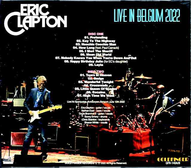 Eric Clapton エリック・クラプトン/Belgium 2022 Complete