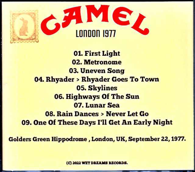 Camel キャメル/London,UK 1977