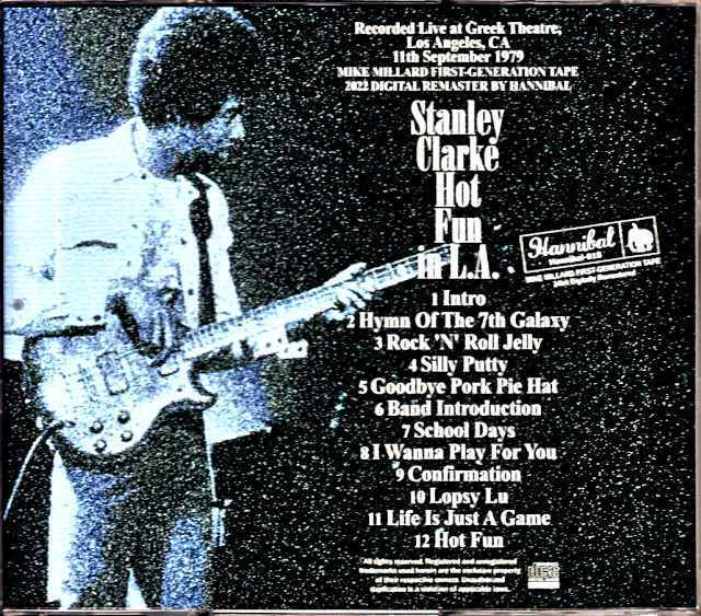 Stanley Clarke スタンリー・クラーク/CA,USA 1979 Complete