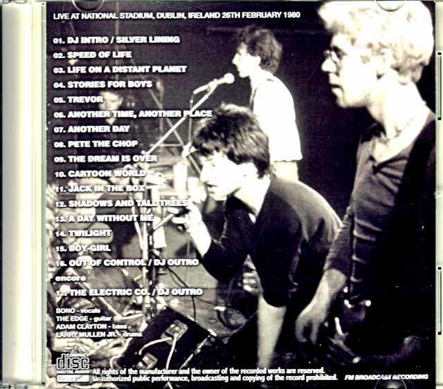 FIRE UNFORGETTABLE THE / U2 レア！ オリジナル盤 1227 Dublin XXVII DECEMBER U2 | GG RECORDSHOP 洋楽