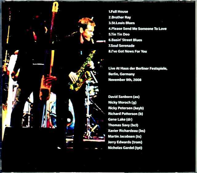 David Sanborn デビッド・サンボーン/Germany 2008