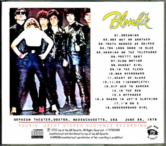 Blondie ブロンディ/MA,USA 1979