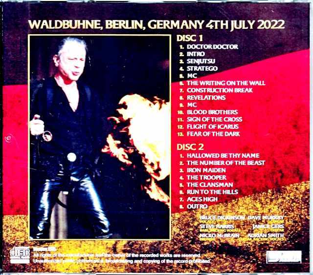 Iron Maiden アイアン・メイデン/Germany 2022