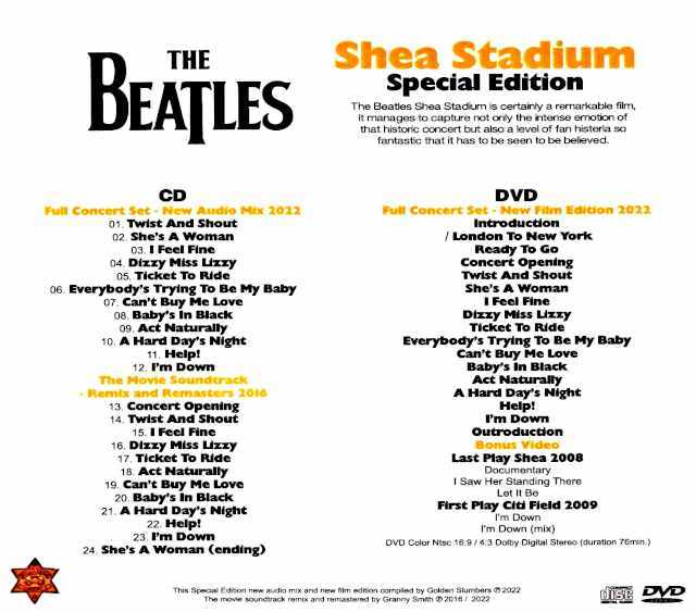 Beatles ビートルズ/シェイ・スタジアム公演・最新デジタル
