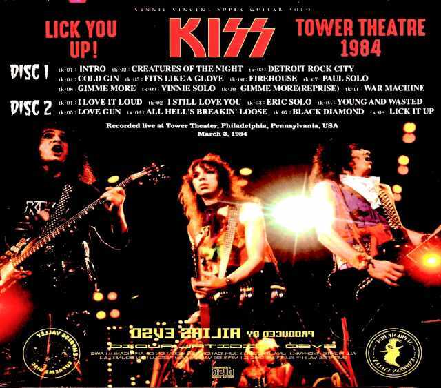 Kiss キッス/さようなら ヴィニー・ヴィンセント PA,USA 1984