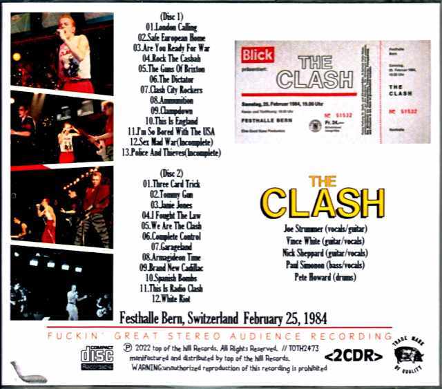 Clash クラッシュ/Switzerland 1984
