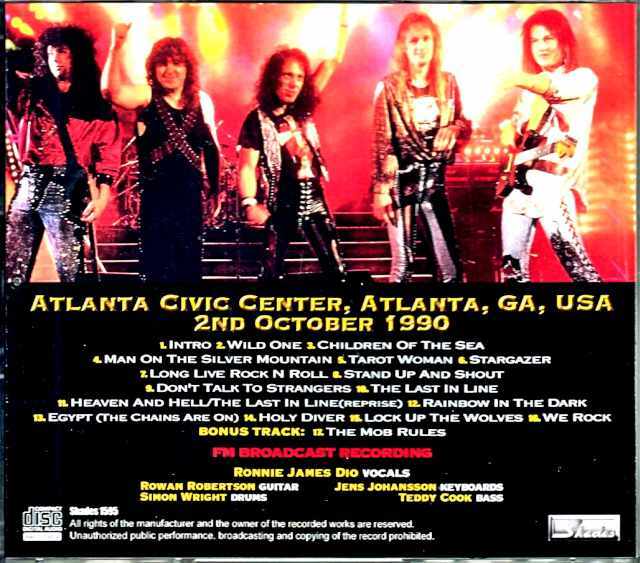 Dio ディオ/GA,USA 1990 & more