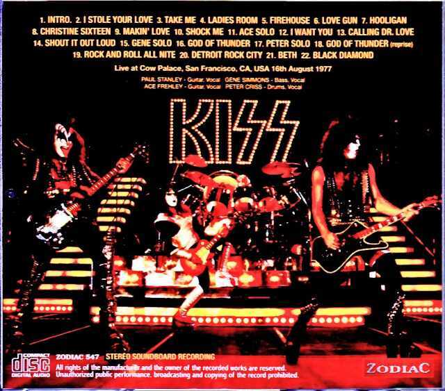 Kiss キッス/CA,USA 8.16.1977 Soundboard Upgrade
